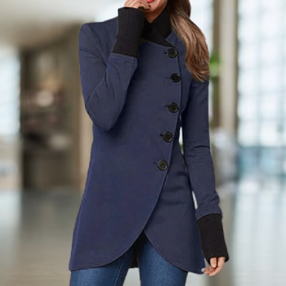 Cindi - Asymmetrischer Mantel Komfort Winter