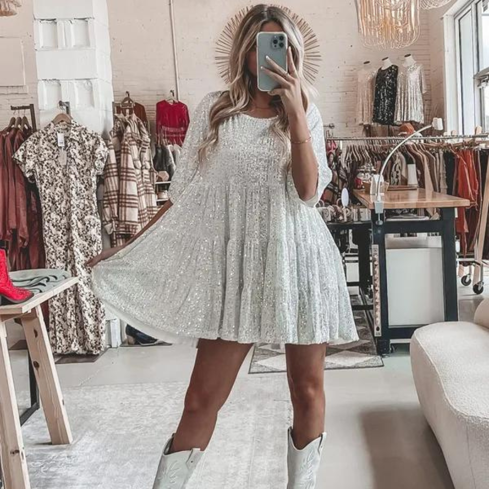 Sophie - El mejor vestido de fiesta elegante y brillante