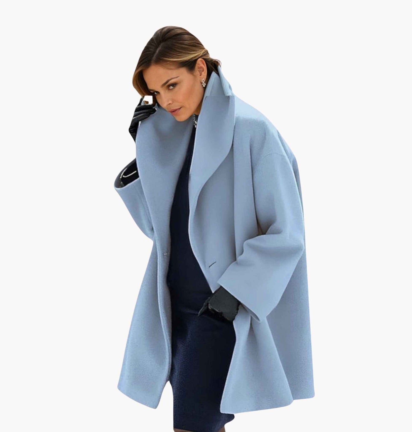 Damen Oversized Wintermantel im modernen Stil
