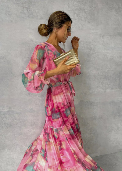 Vestido de verão de Sleeved para mulheres - moda moderna e casual