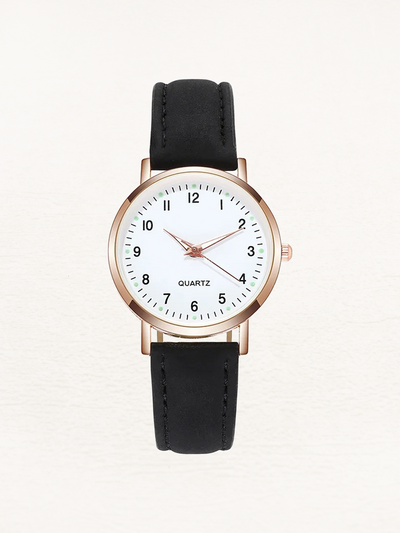 Montre Valeria Leren pour femme, or rose