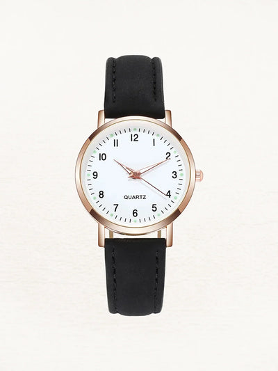 Montre Valeria Leren pour femme, or rose