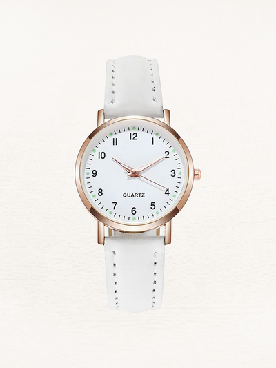 Montre Valeria Leren pour femme, or rose