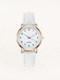 Montre Valeria Leren pour femme, or rose