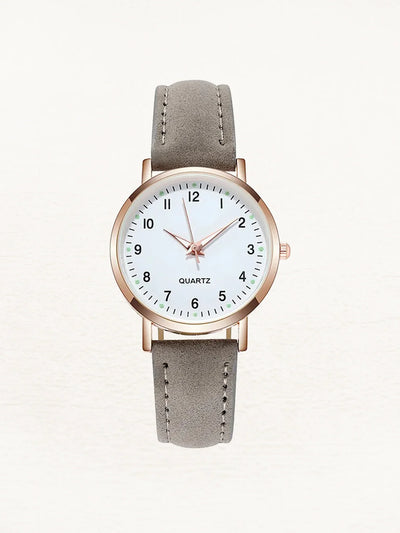 Montre Valeria Leren pour femme, or rose