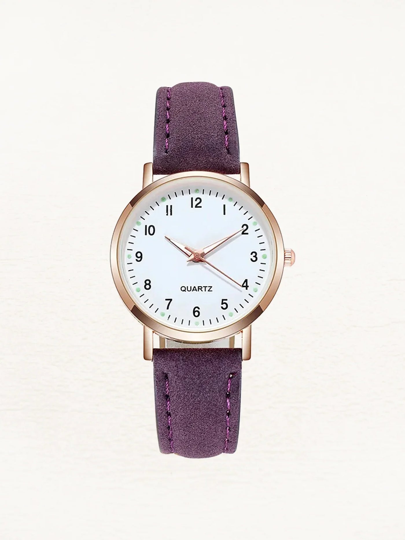 Montre Valeria Leren pour femme, or rose