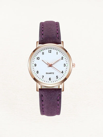 Montre Valeria Leren pour femme, or rose