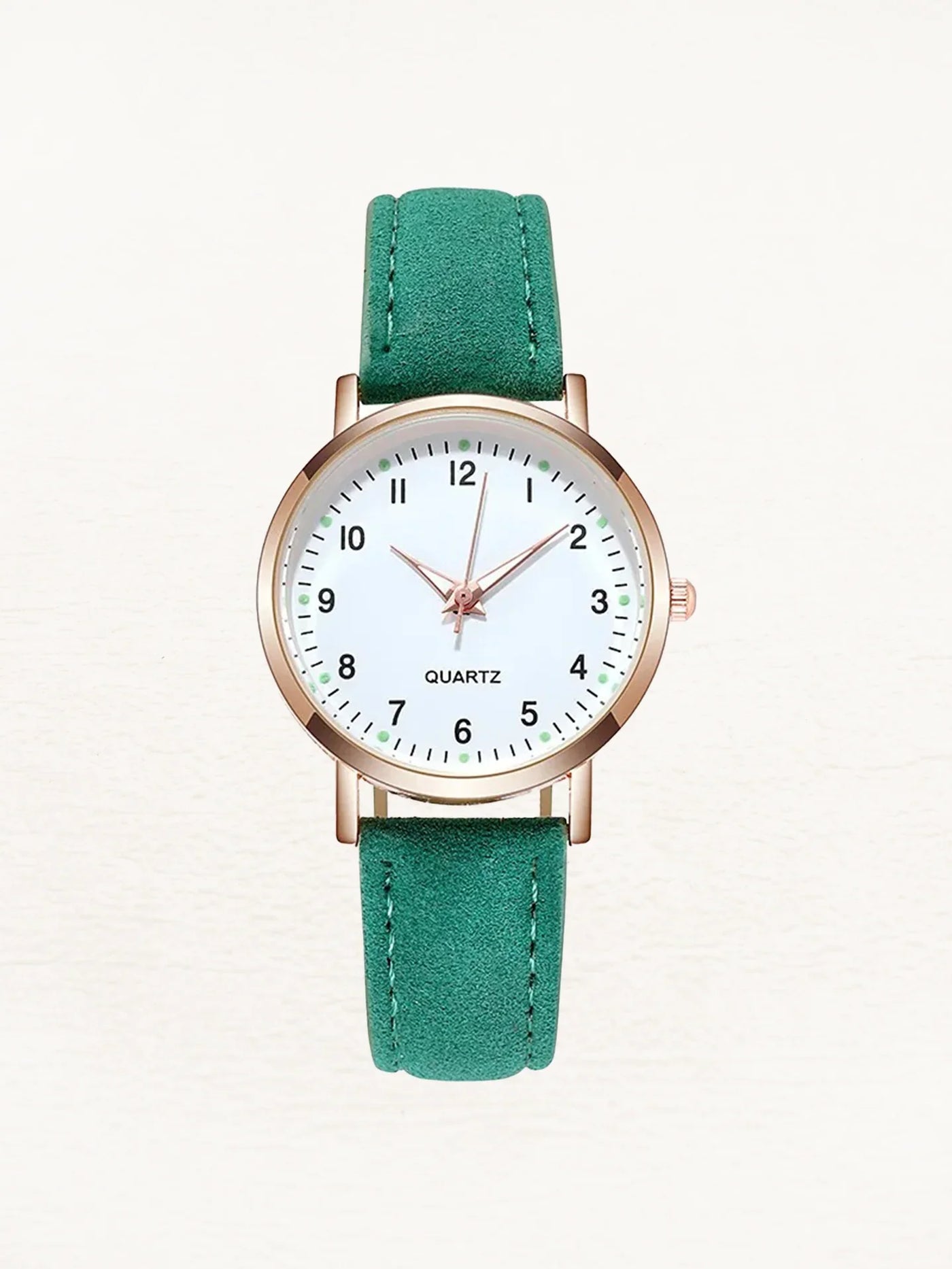 Montre Valeria Leren pour femme, or rose