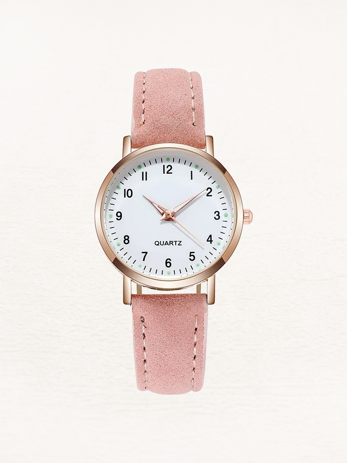 Montre Valeria Leren pour femme, or rose