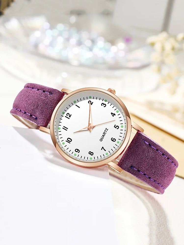 Montre Valeria Leren pour femme, or rose