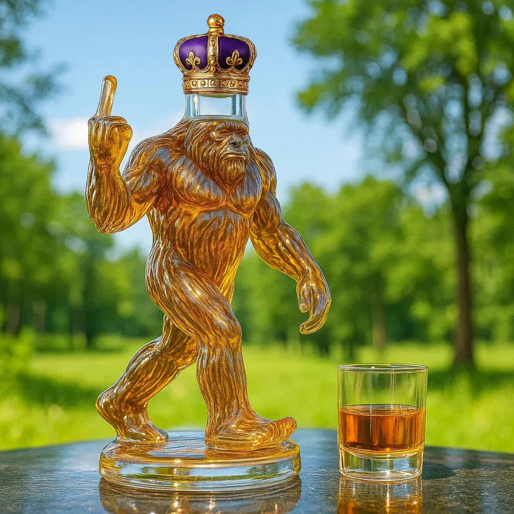Décanteur de Whisky Amusant Bigfoot Bouteille en Verre