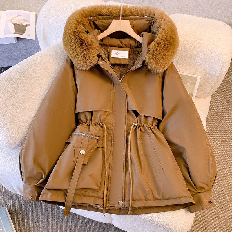 Winterparka | Kapuze mit Kunstpelz | Wärme & Eleganz