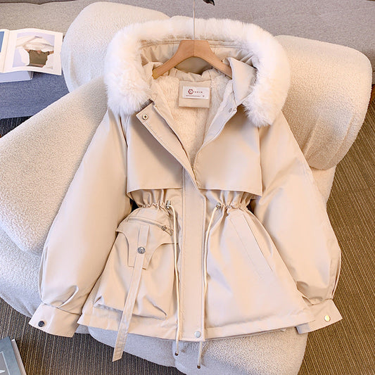 Winterparka | Kapuze mit Kunstpelz | Wärme & Eleganz