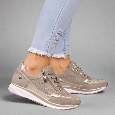 Sapatilha casual para mulher | suporte para o arco, ajuste confortável