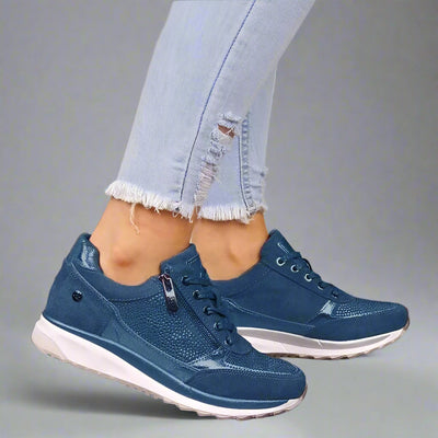 Sapatilha casual para mulher | suporte para o arco, ajuste confortável