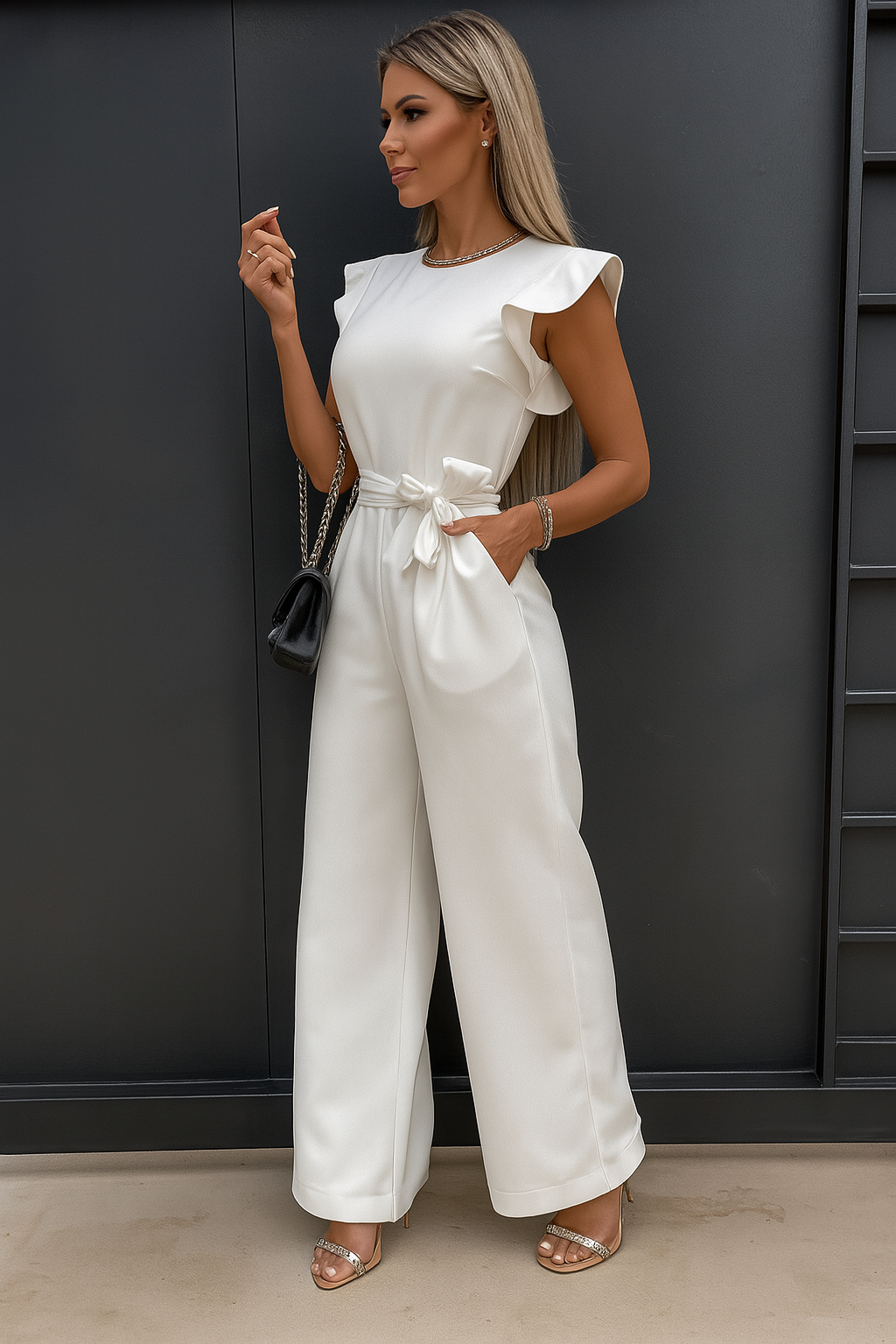 Elegante tuta corta per occasioni speciali