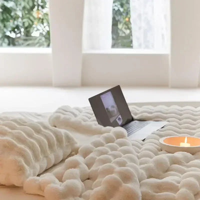 Cobertor macio e agradável de forro polar para cama