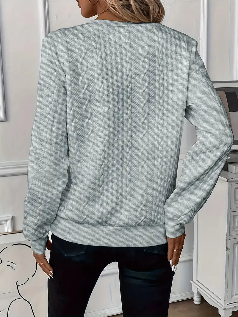Sweater de malha elegante