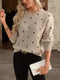 Jersey à pois Zara - Décontracté et élégant pour femme en automne et hiver