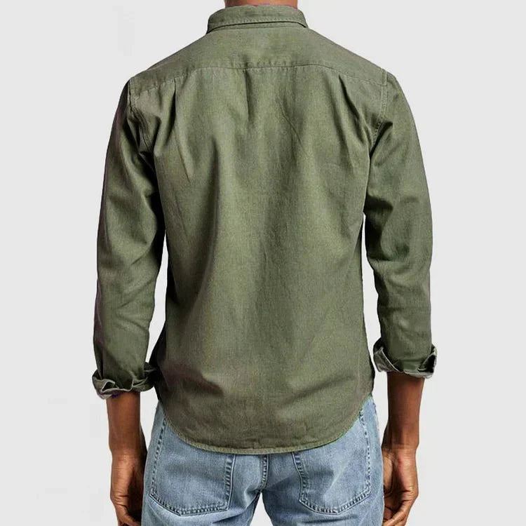 Botões clássicos e casuais camisa para homens, perfeita para todas as estações