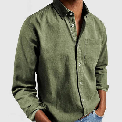 Botões clássicos e casuais camisa para homens, perfeita para todas as estações