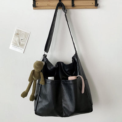 Stephanie - Bolsa de grande capacidade fabricada em couro vegano suave e estruturado
