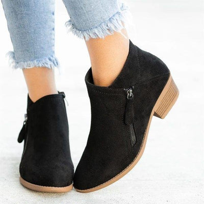 Botas de couro ortopédicas para mulheres