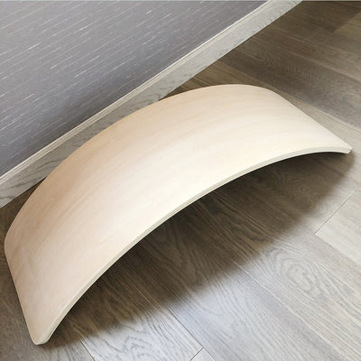 Tabela de equilíbrio, mesa de equilíbrio de madeira natural para crianças - Open Montessori Toy para o jogo criativo