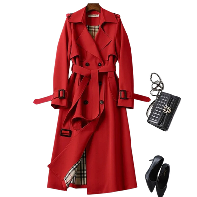 Elegante Gabardina para Senhora: Atemporal, Luz e Estilo