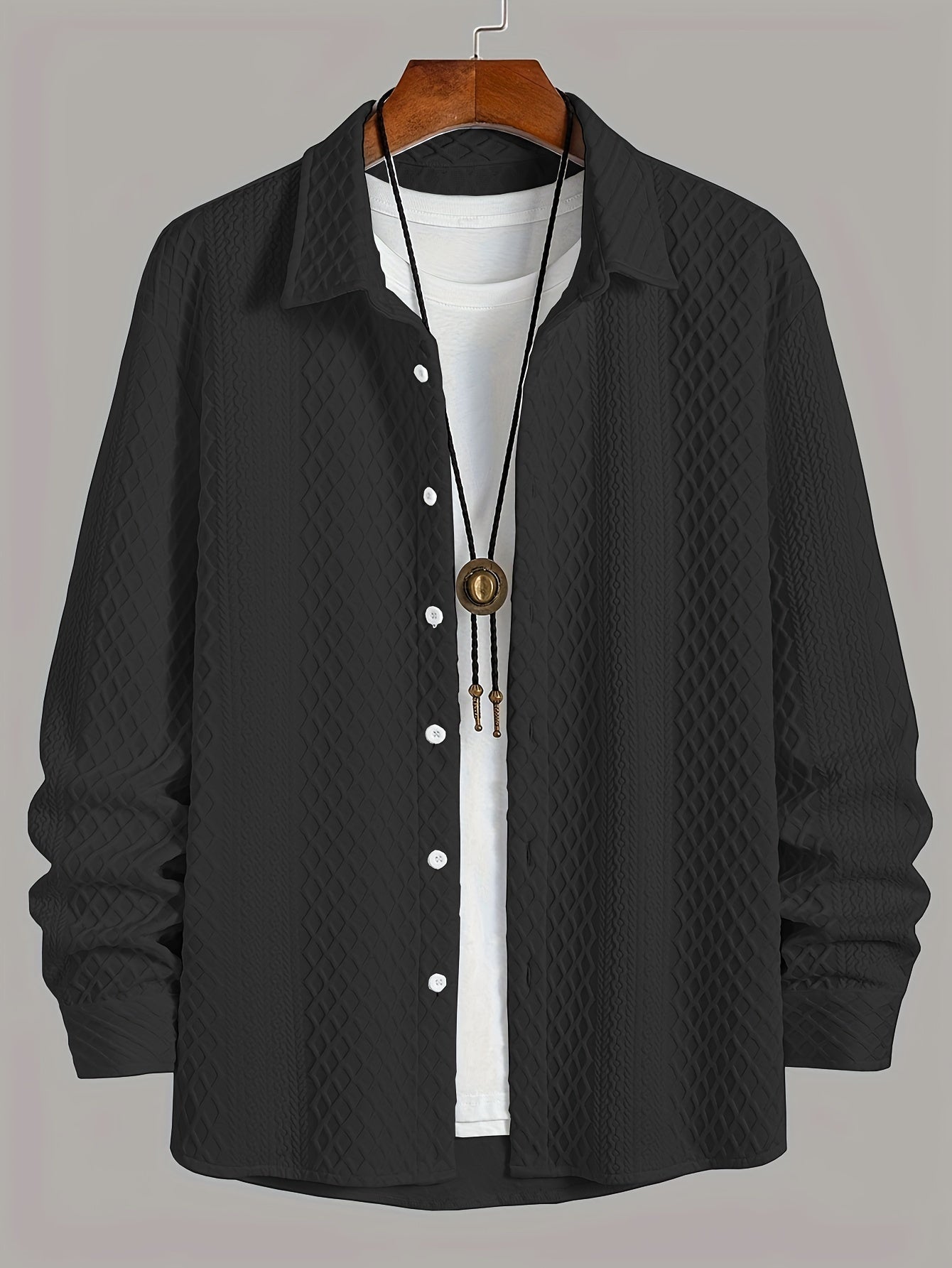 Camisa de homem de malha elástica: conforto moderno com um toque clássico