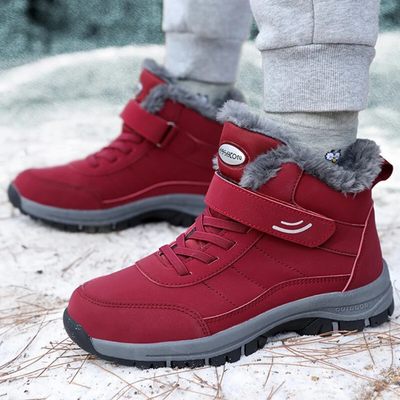 Botas de nieve ligeras de mujer con pelo