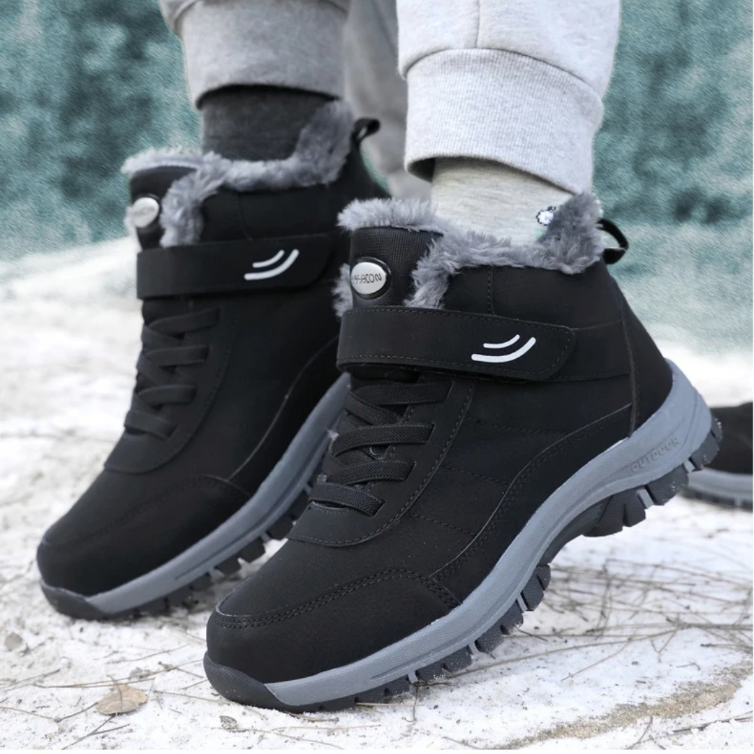 Botas de nieve ligeras de mujer con pelo