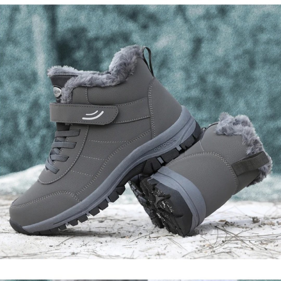Botas de nieve ligeras de mujer con pelo