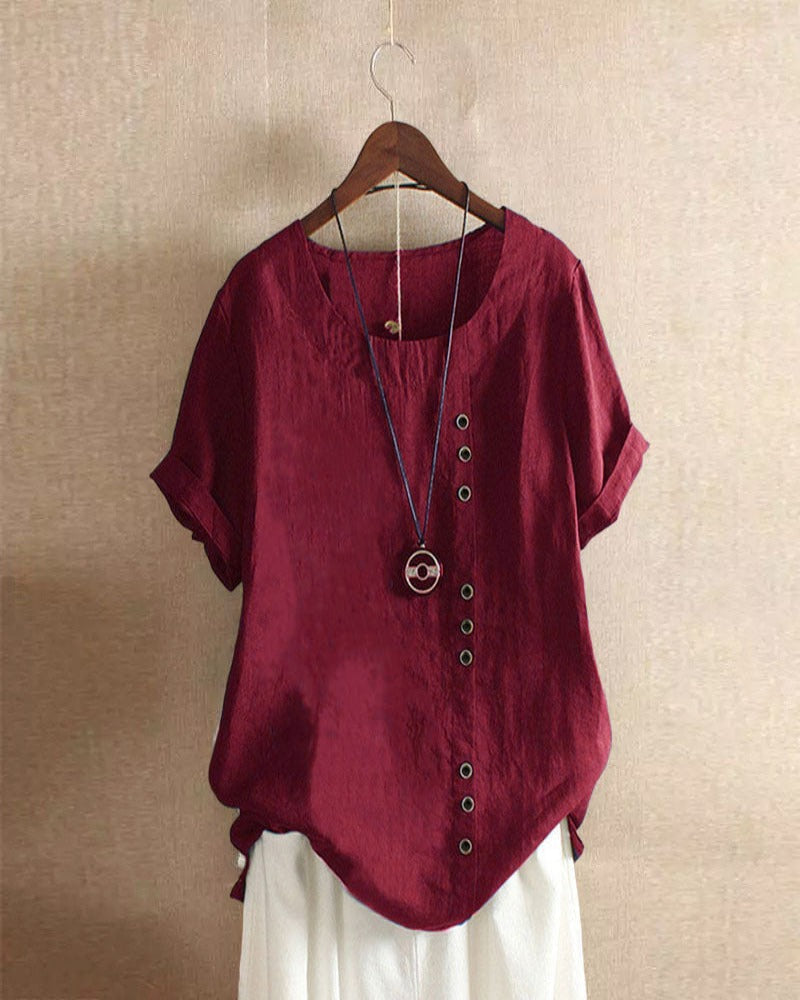 Blusa de mangá curta para mulheres