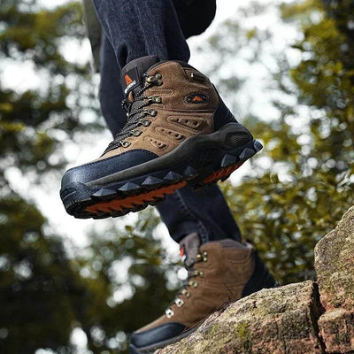 Botas de piel Outdoor Botas de montaña impermeables Verde
