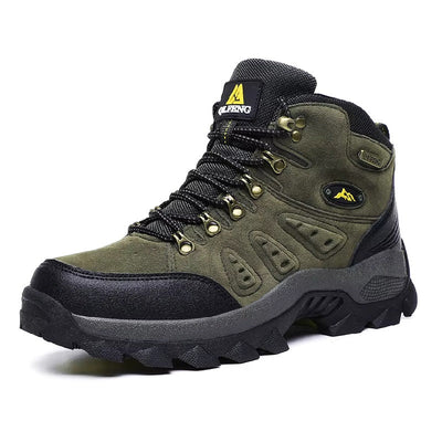 Botas de piel Outdoor Botas de montaña impermeables Verde