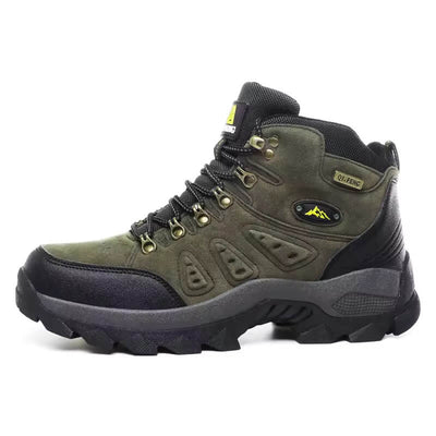 Botas de piel Outdoor Botas de montaña impermeables Verde