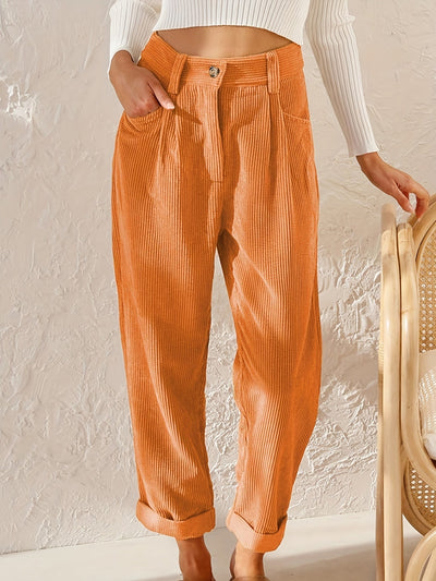 Pantalones casual de talle alto para mujer