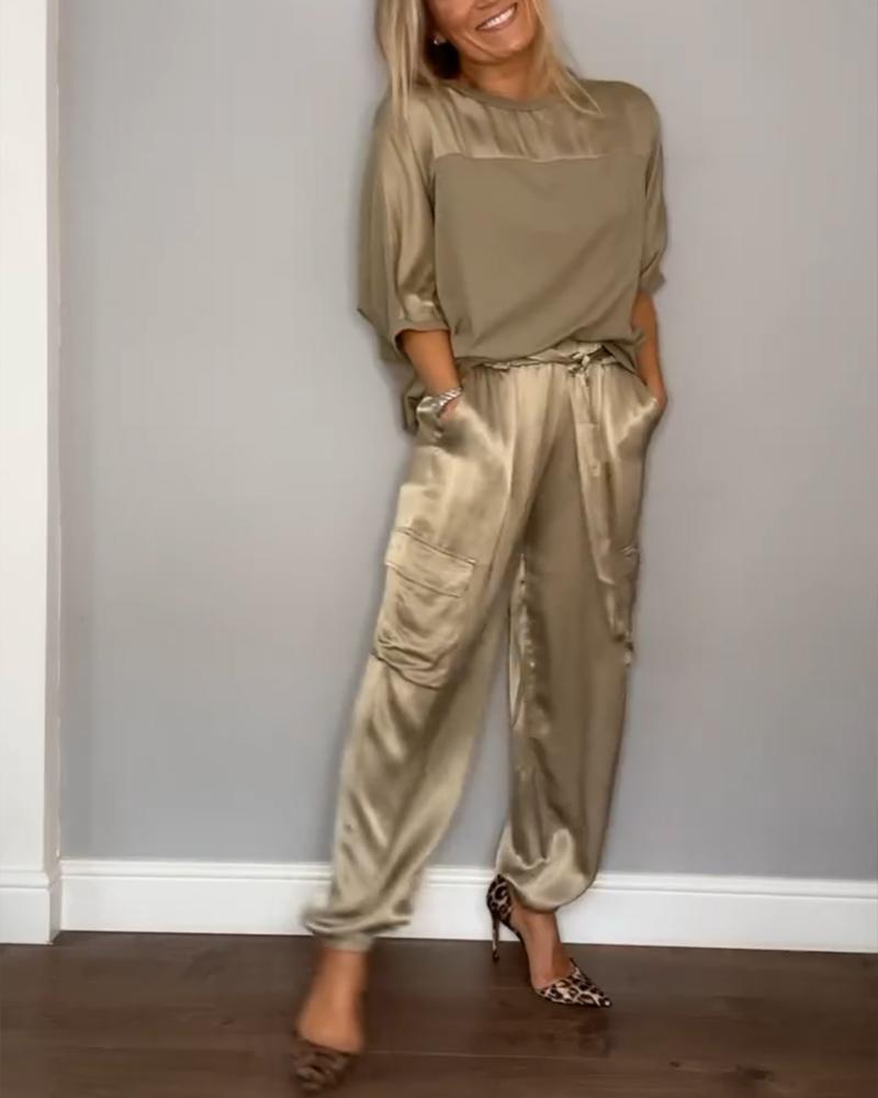 Katrina | Conjunto elegante de cetim