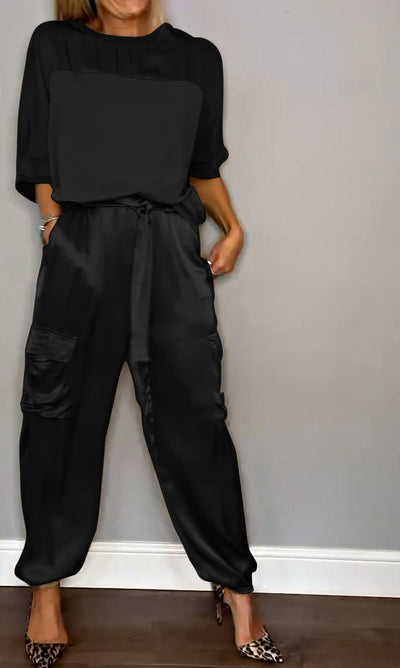 Katrina | Conjunto elegante de cetim