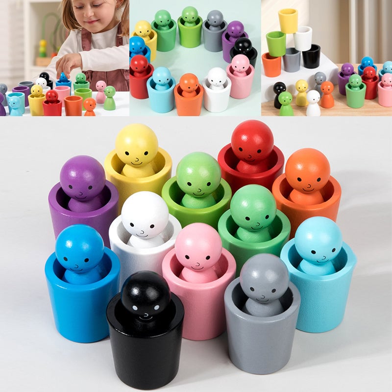 Taza Montessori para clasificar colores