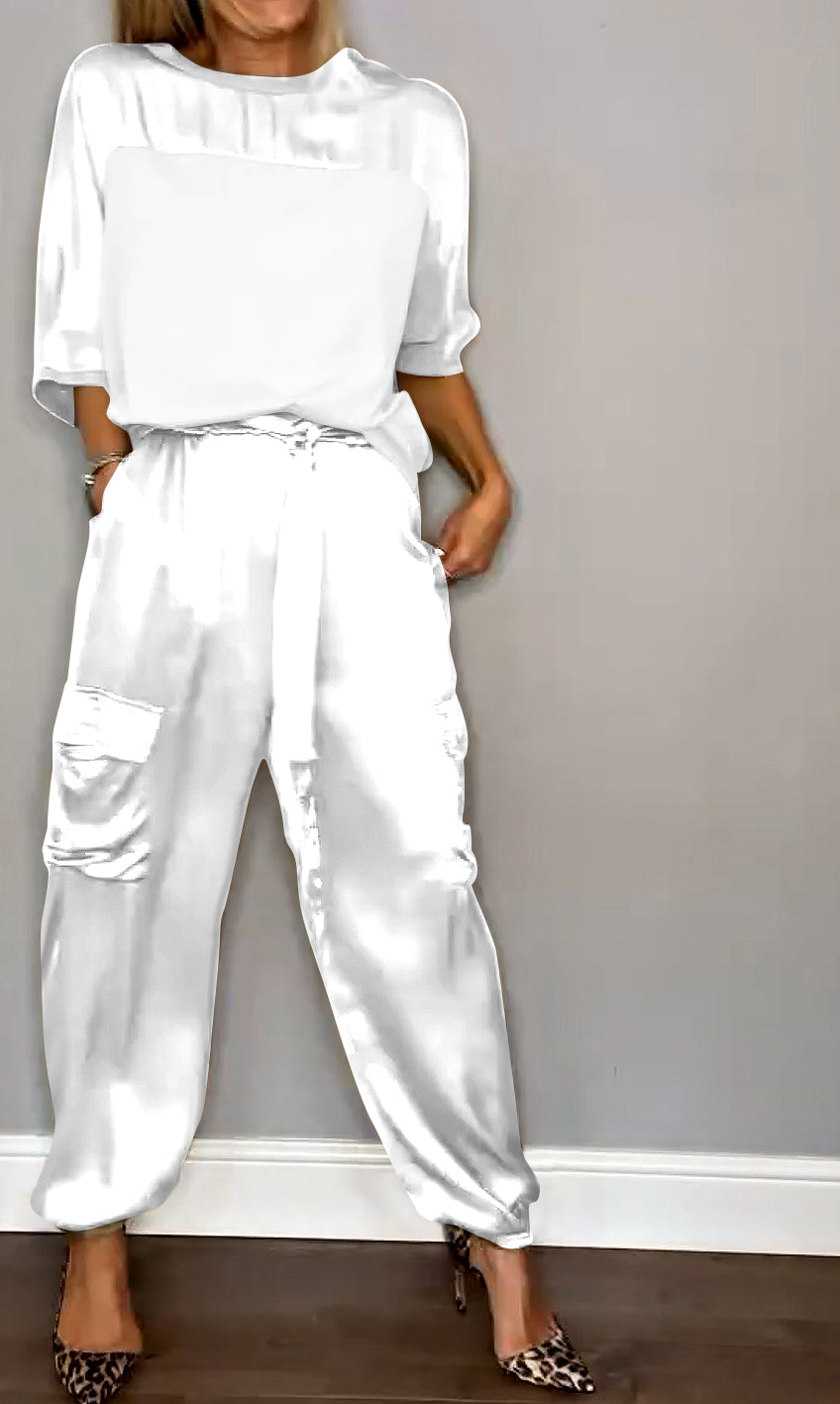 Katrina | Conjunto elegante de cetim