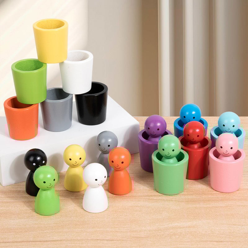 Taza Montessori para clasificar colores