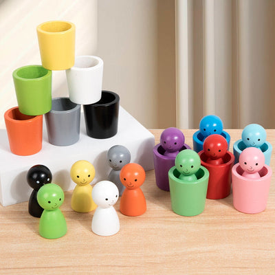 Taza Montessori para clasificar colores