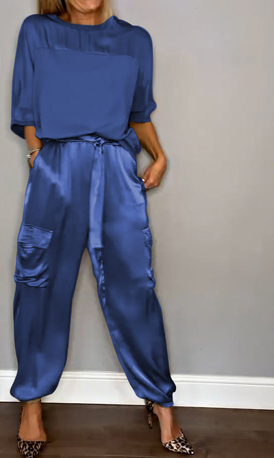 Katrina | Conjunto elegante de cetim