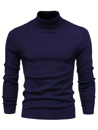 Jersey de pescoço alto - confortável e elegante para dias frios