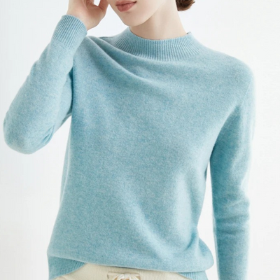 Sweater de malha da Caxemira para mulheres