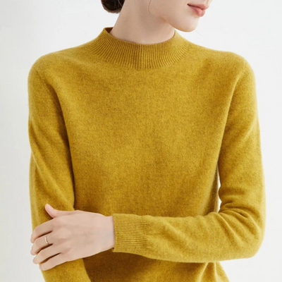 Sweater de malha da Caxemira para mulheres