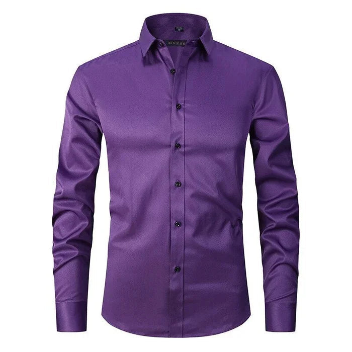 Lucas - camisa elástica resistente a rugas