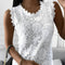 Blusa intrincada sem mangas